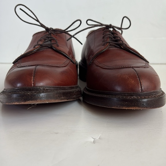 Allen Edmonds brown leather Walton oxford split toe lace men shoe size 7.5 - Picture 2 of 16